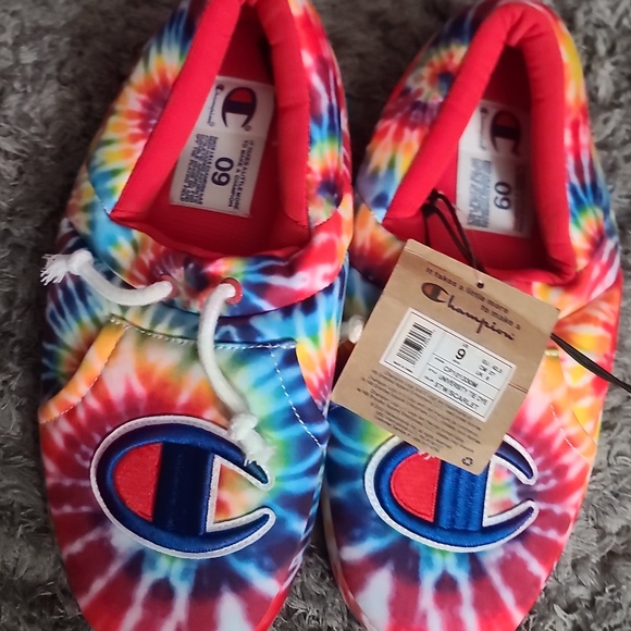 Champion Tye Tie Mens size 9 Slippers NWT - Picture 1 of 4